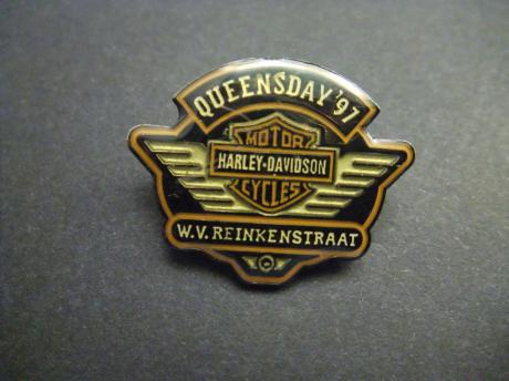 Harley-Davidson Queensday 1997 W.V. Reikenstraat Den Haag ( Duinoord)
